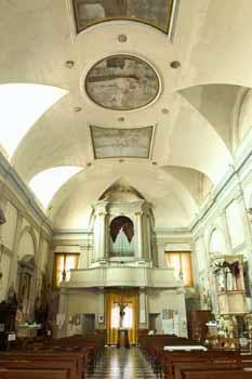 Chiesa di Sant′Antonio - interno, parete d'entrata, prima dell'ultimo restauro.